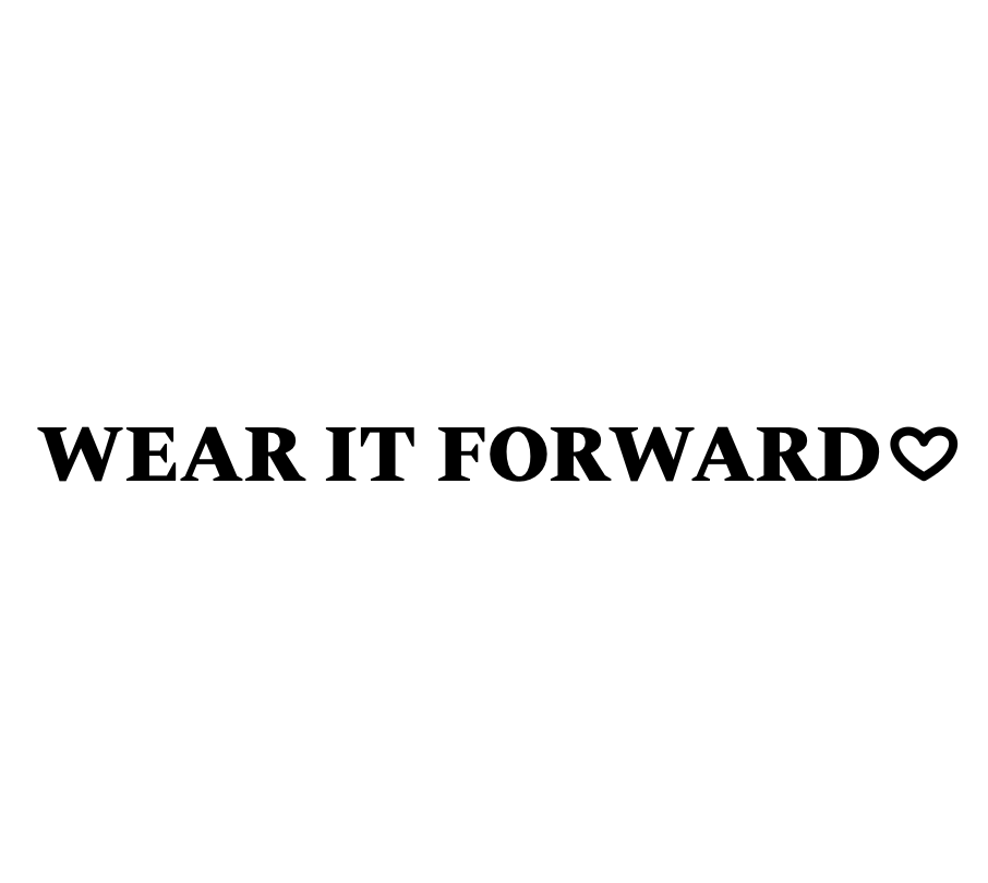 Wear It Forward Stainless Steel Bottle - white with black logo