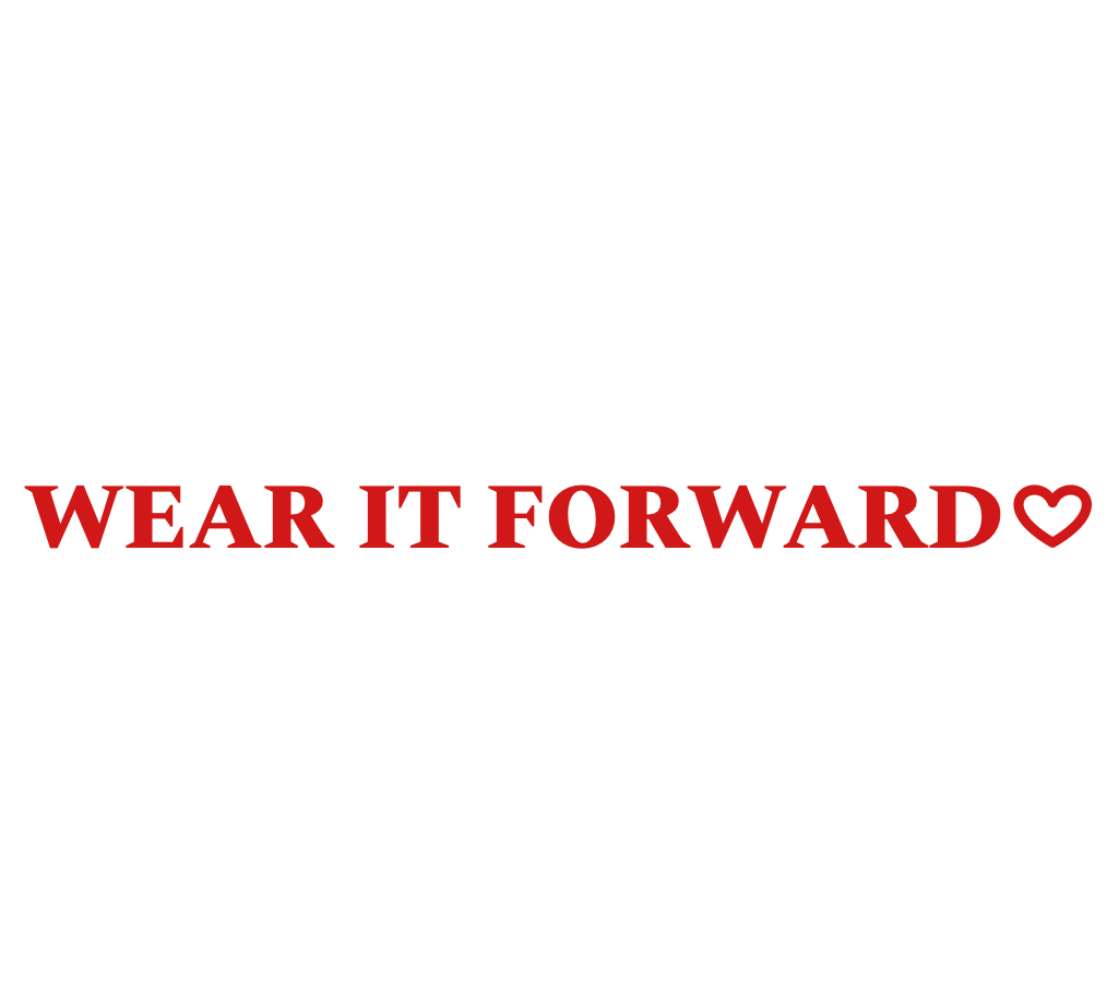Wear It Forward Stainless Steel Bottle - white with red logo