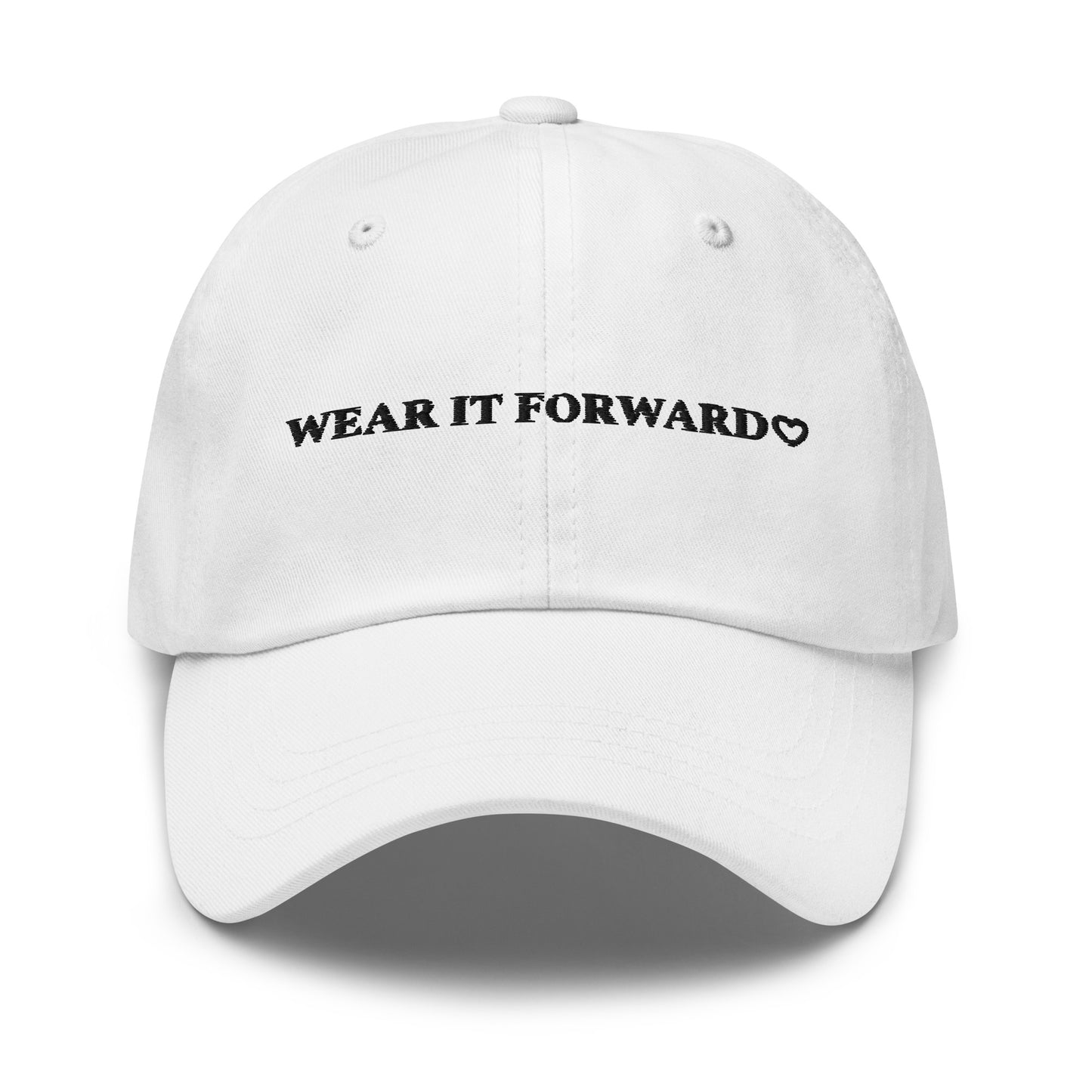The Wear it Forward Dad Hat - white with black logo