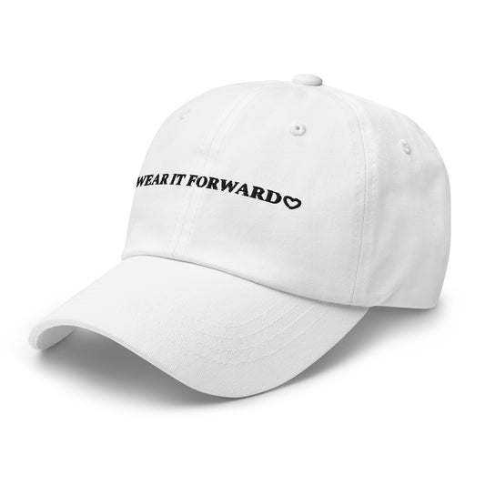 The Wear it Forward Dad Hat - white with black logo